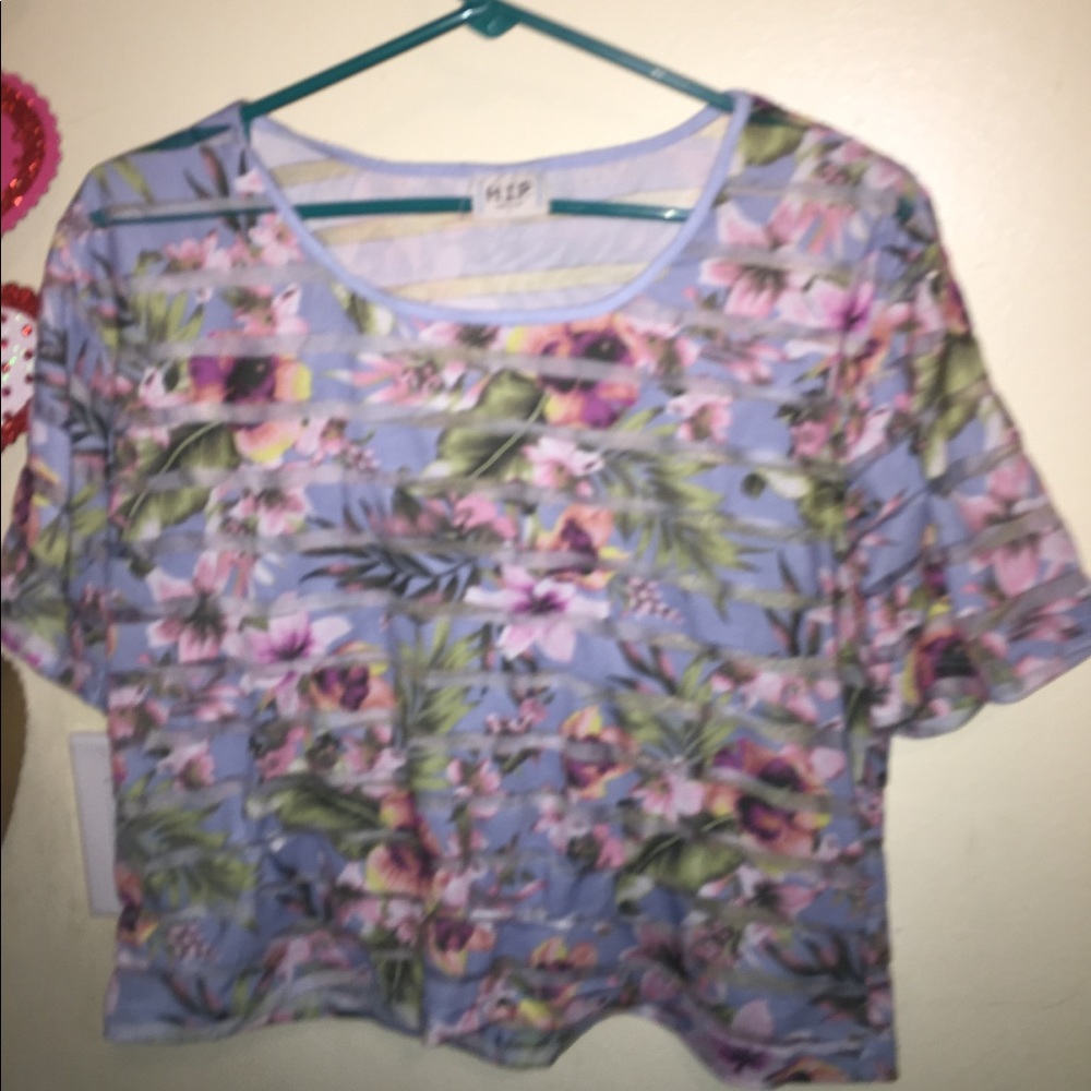 Beautiful floral crop top
